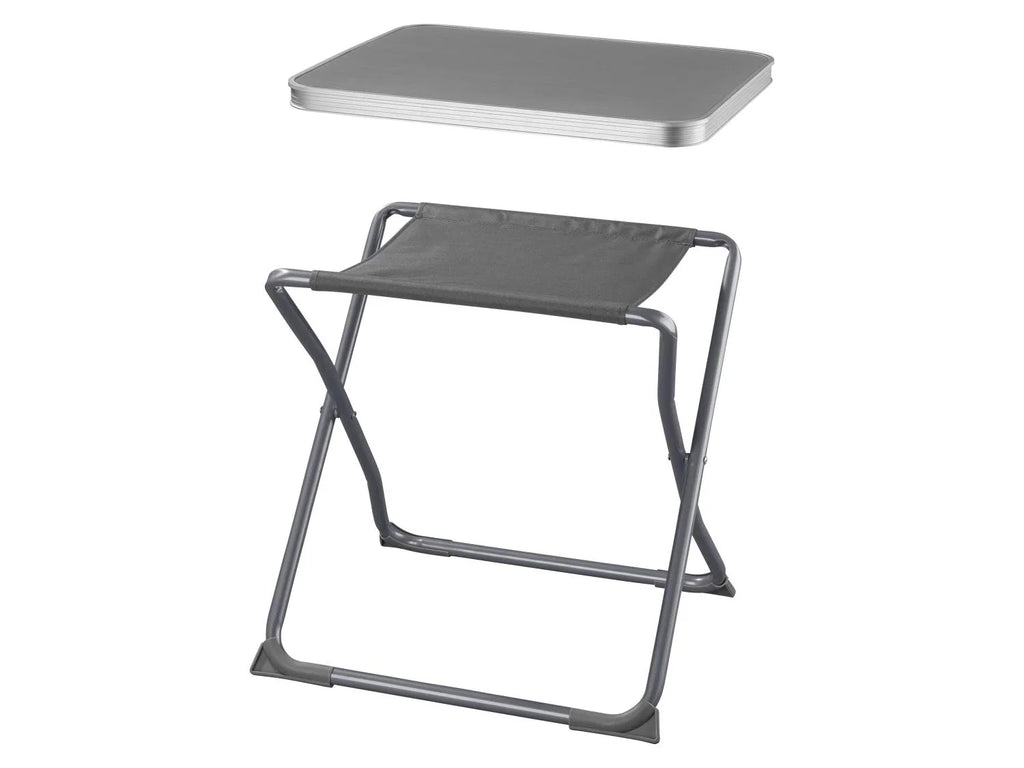 CRIVIT Tabouret pliant avec plateau de table