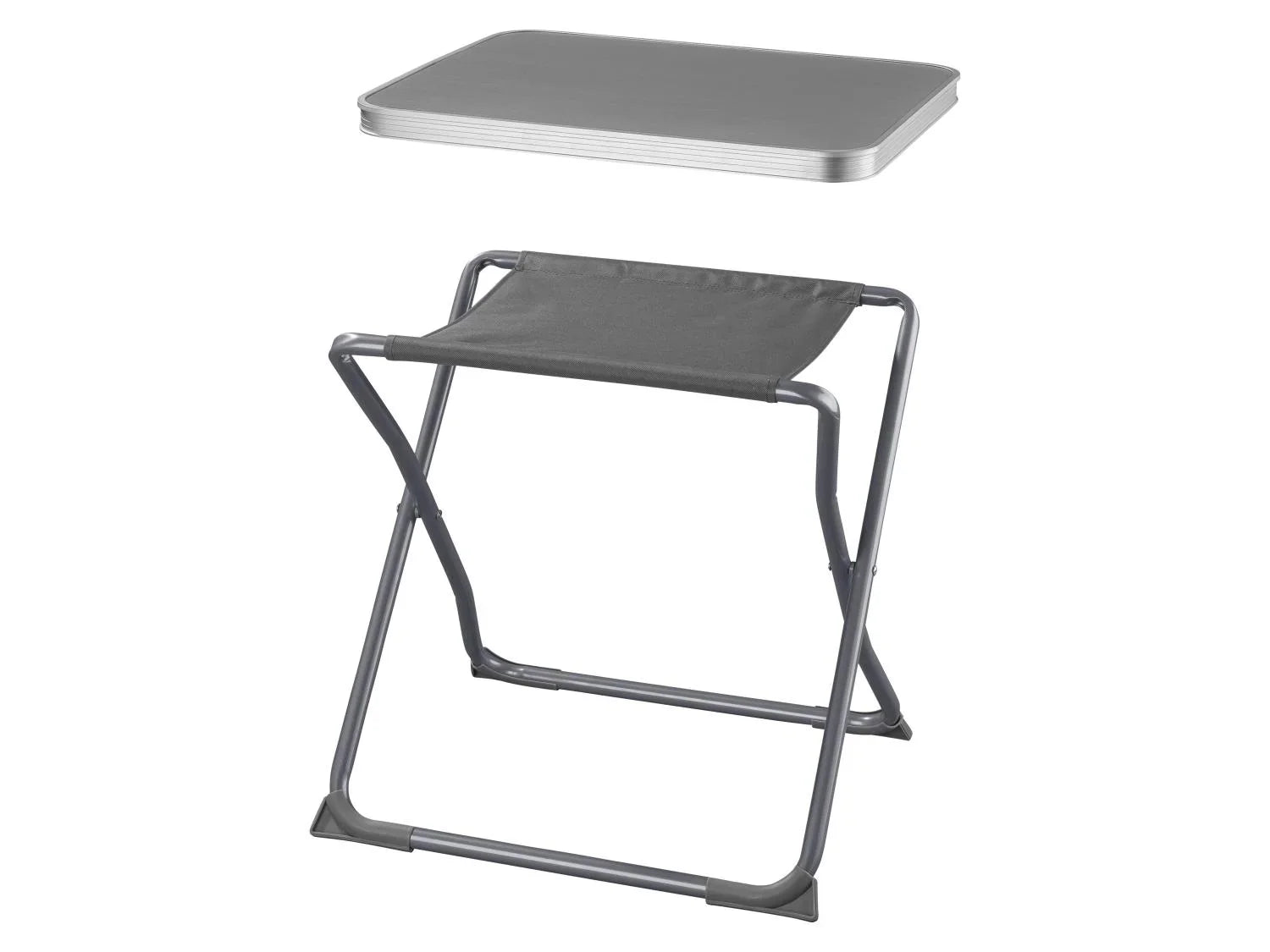 CRIVIT Tabouret pliant avec plateau de table