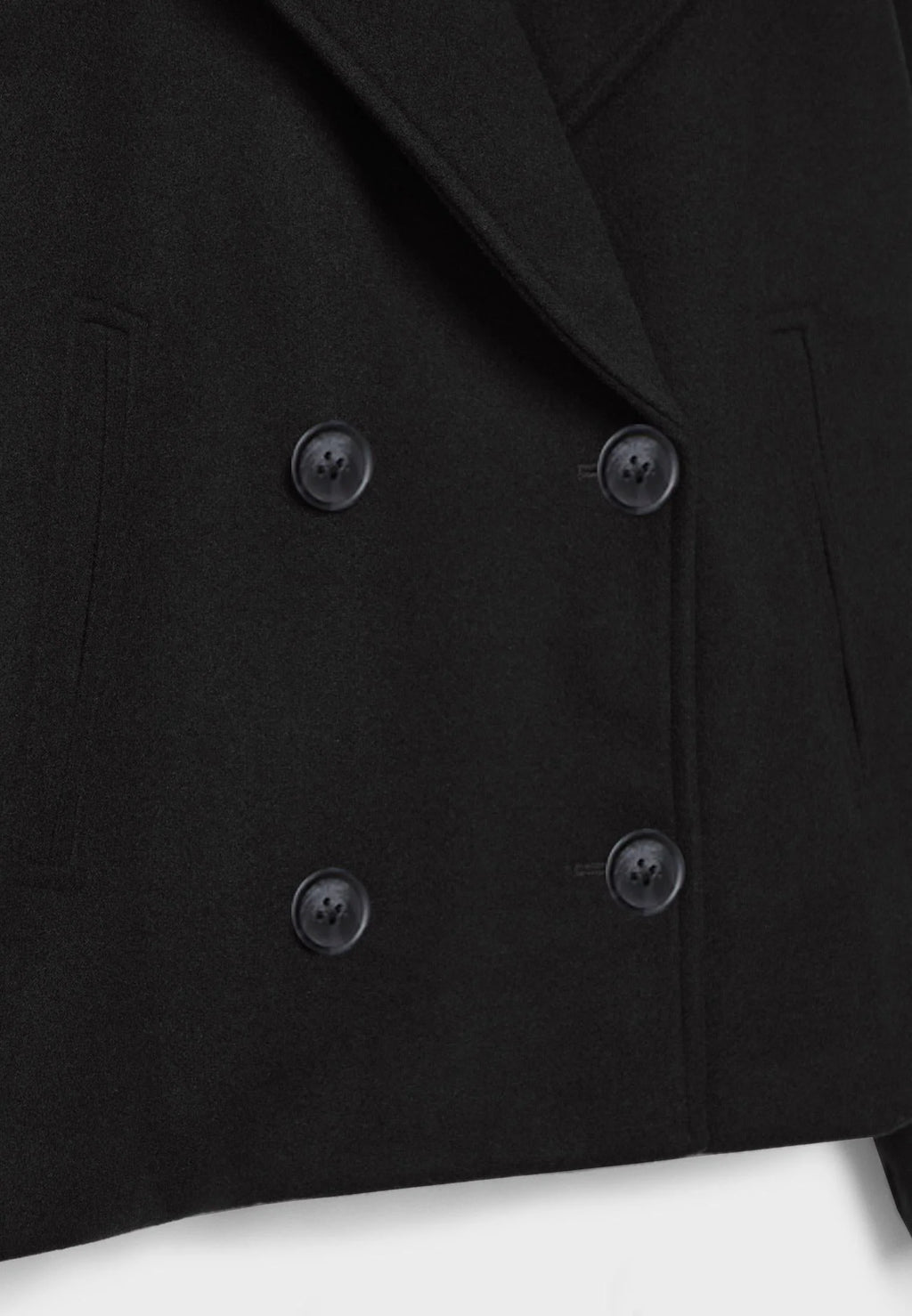 Veste courte chic à double boutonnage