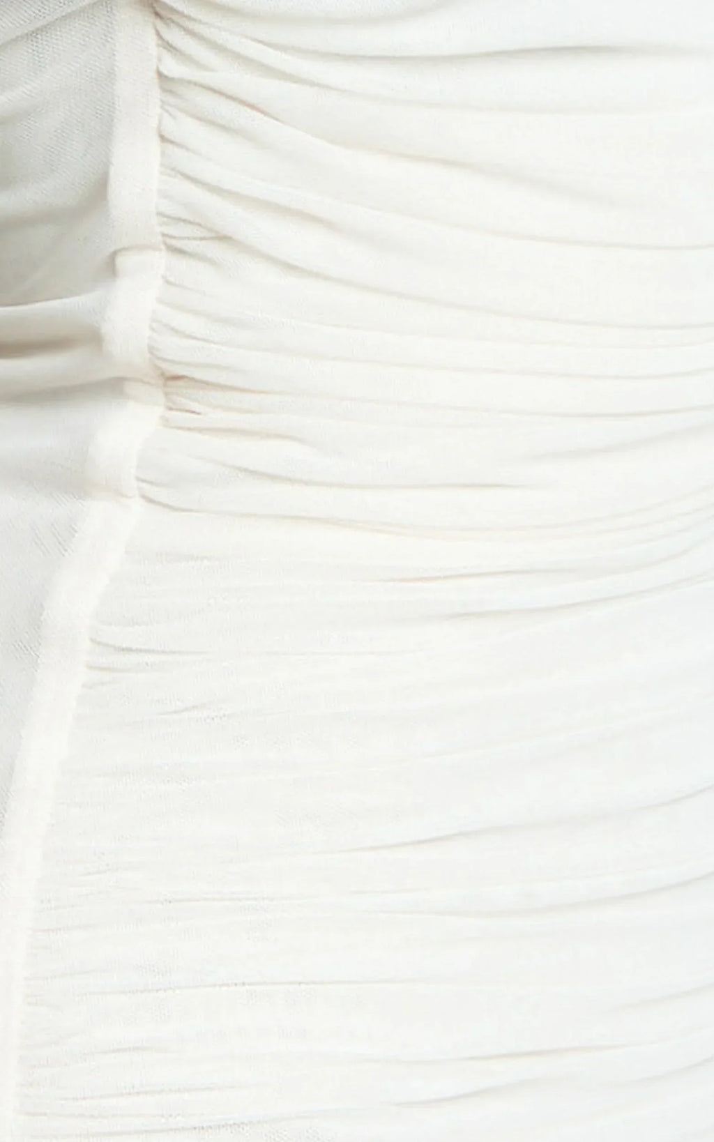 Larson Maxi Dress - Asymmetric Tie Neck Column Dress in Cream