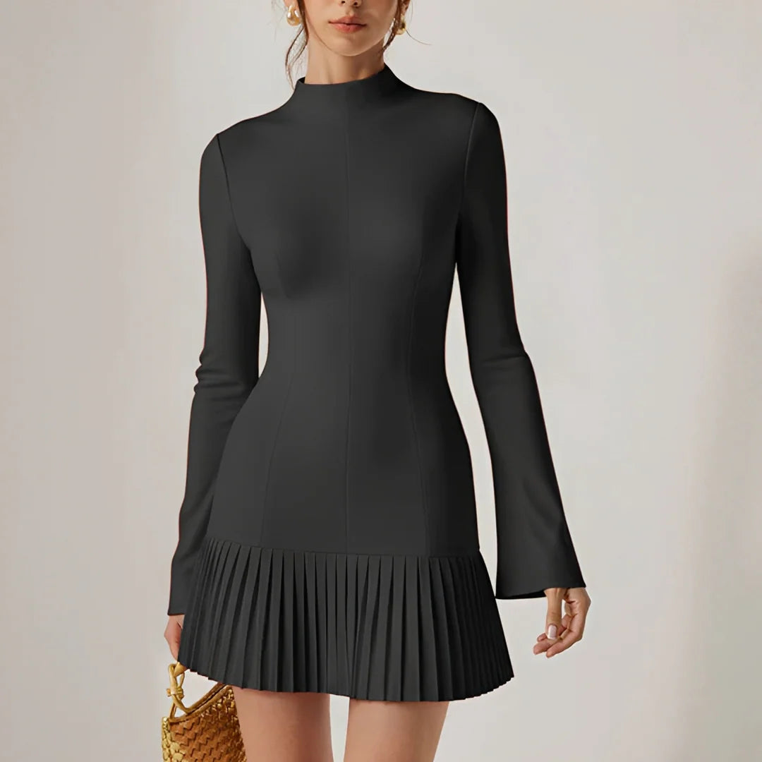 Elva - Robe Courte Plissée Élégante