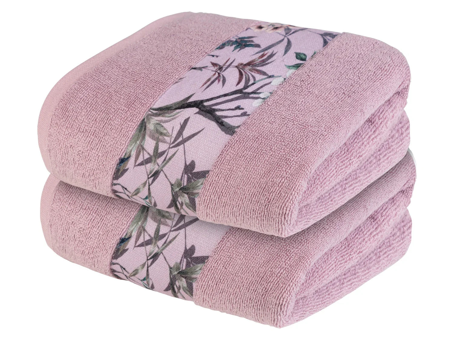 LIVARNO home Lot de 2 serviettes invits en ponge, 30 x 50 cm