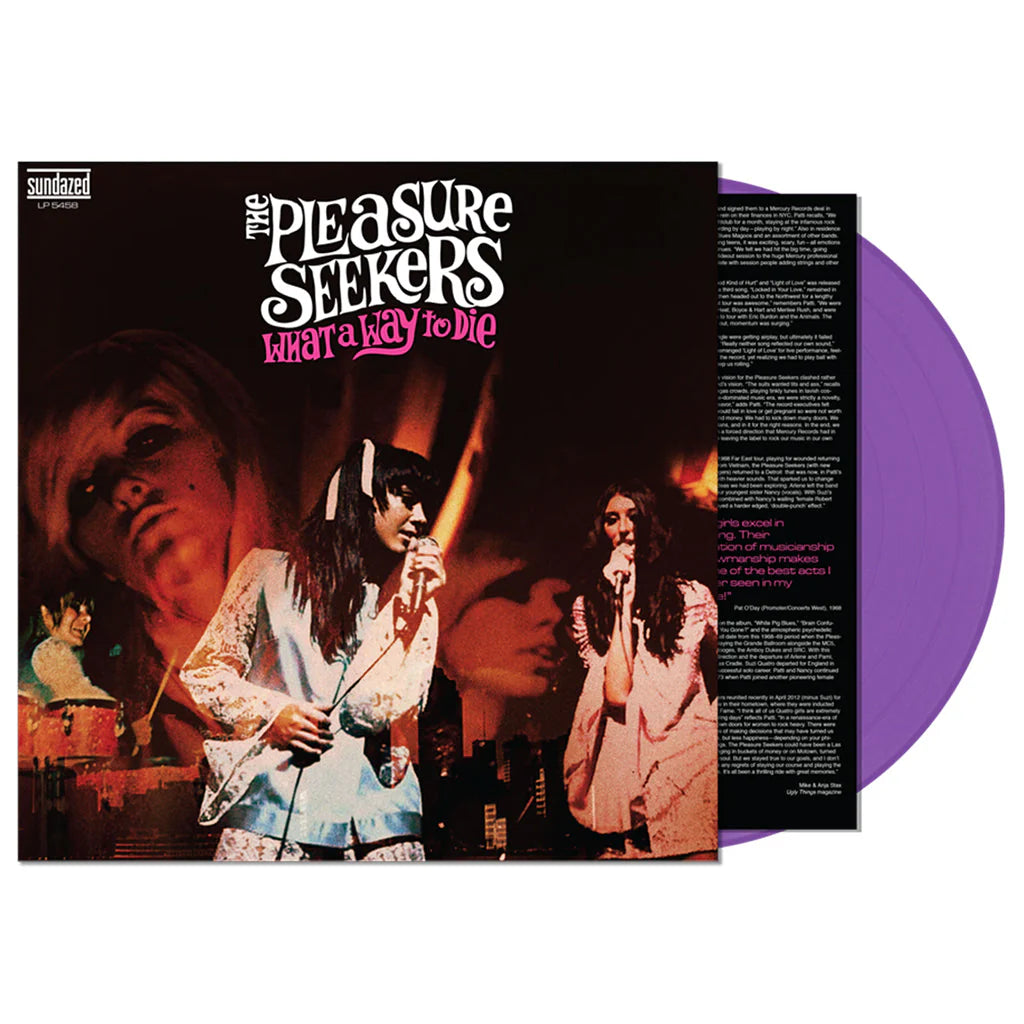 THE PLEASURE SEEKERS - WHAT A WAY TO DIE - VIOLET COLOR - VINYL LP