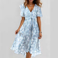 Emelia - Robe en chiffon à fleurs