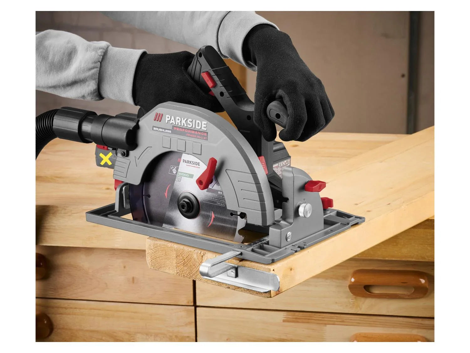 PARKSIDE PERFORMANCE Scie circulaire sans fil PPHKSA 40-Li A1, 40 V