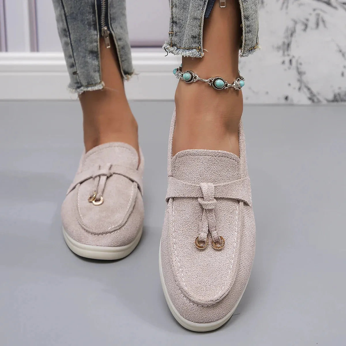 Sophie Paris | Mocassins Confortables de Luxe en Daim