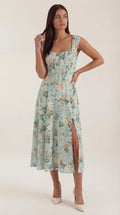 Robe corset midi femme tenue invité mariage
