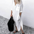Susan - Robe fendue décontractée et ample