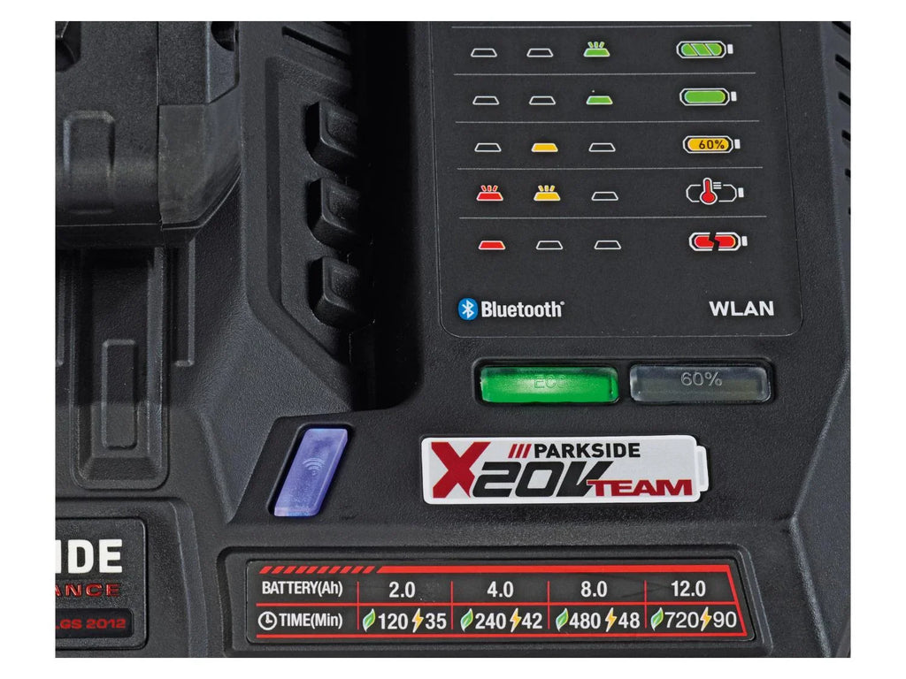 PARKSIDE PERFORMANCE Chargeur de batterie Smart PLGS 2012 A1, 20 V