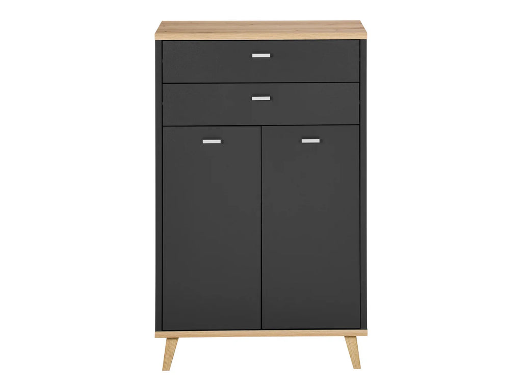 LIVARNO home Meuble de salle de bains Corfu, 60 x 96 x 28 cm, anthracite/imitation chne