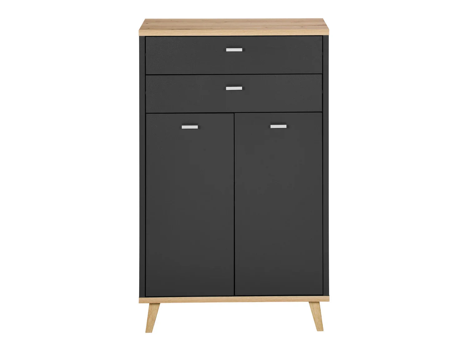 LIVARNO home Meuble de salle de bains Corfu, 60 x 96 x 28 cm, anthracite/imitation chne