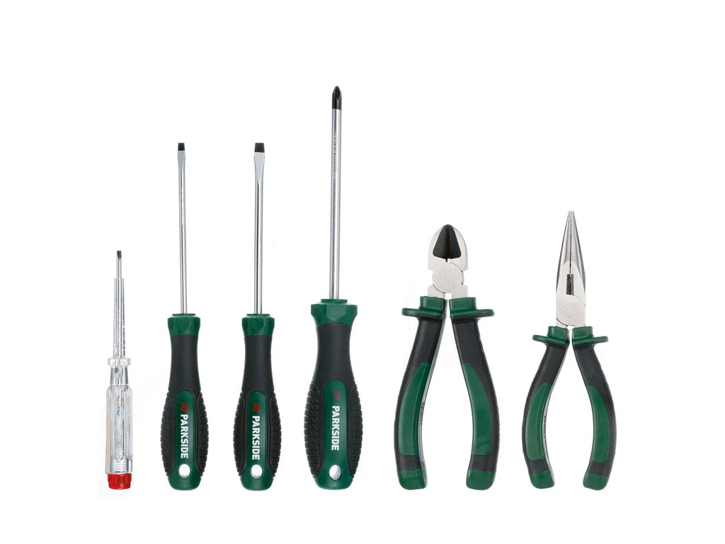 PARKSIDE Bote  outils mtal 4V et Set de tournevis PWBM A1