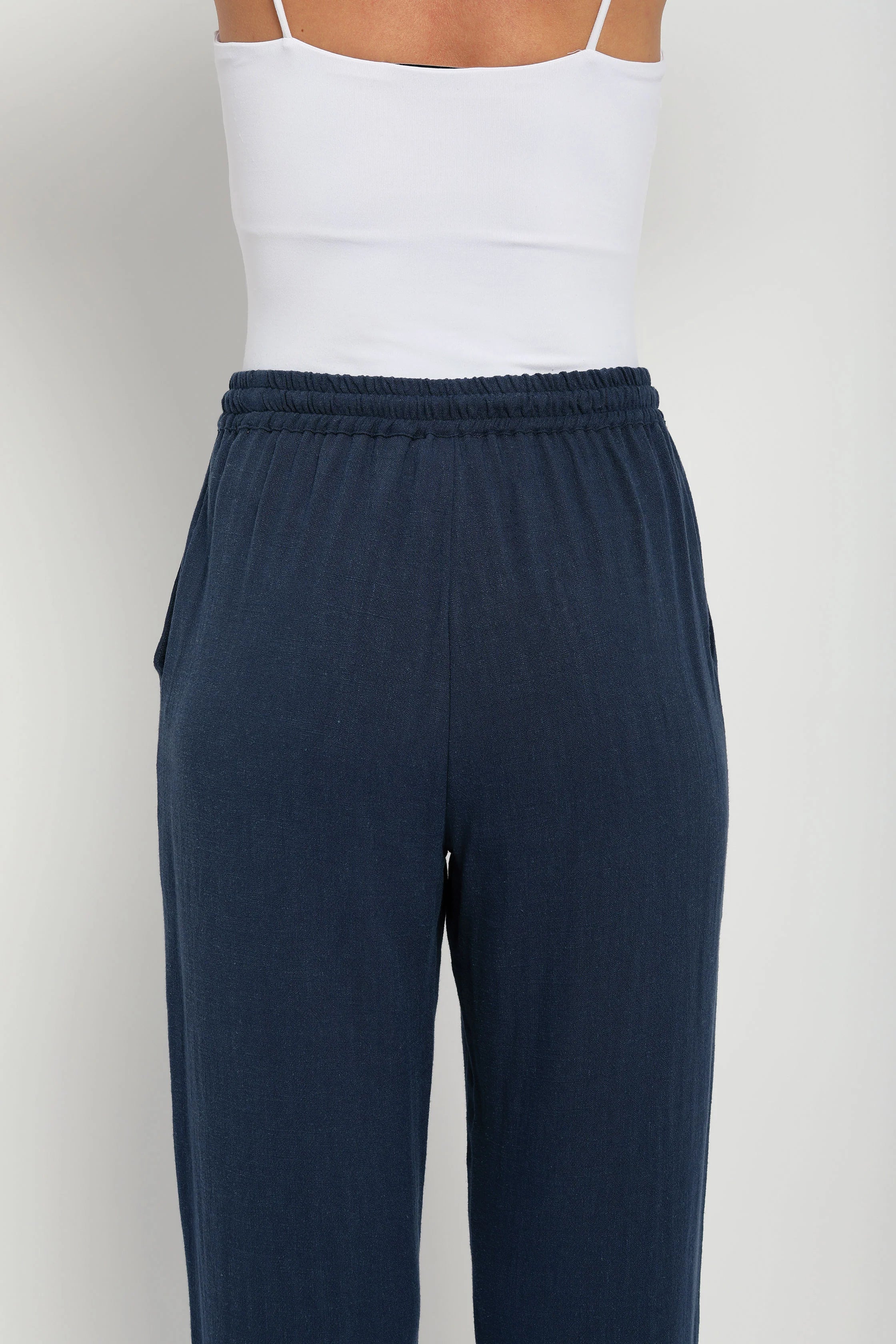 Pantalon fluide made in France - BLEU MARINE