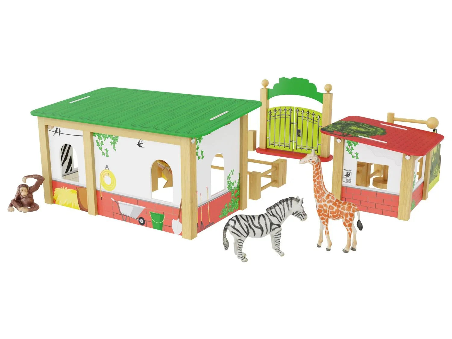 Playtive Ferme, enclos de zoo ou arbres  fes