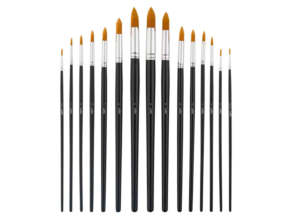 crelando Set de pinceaux ronds ou plats