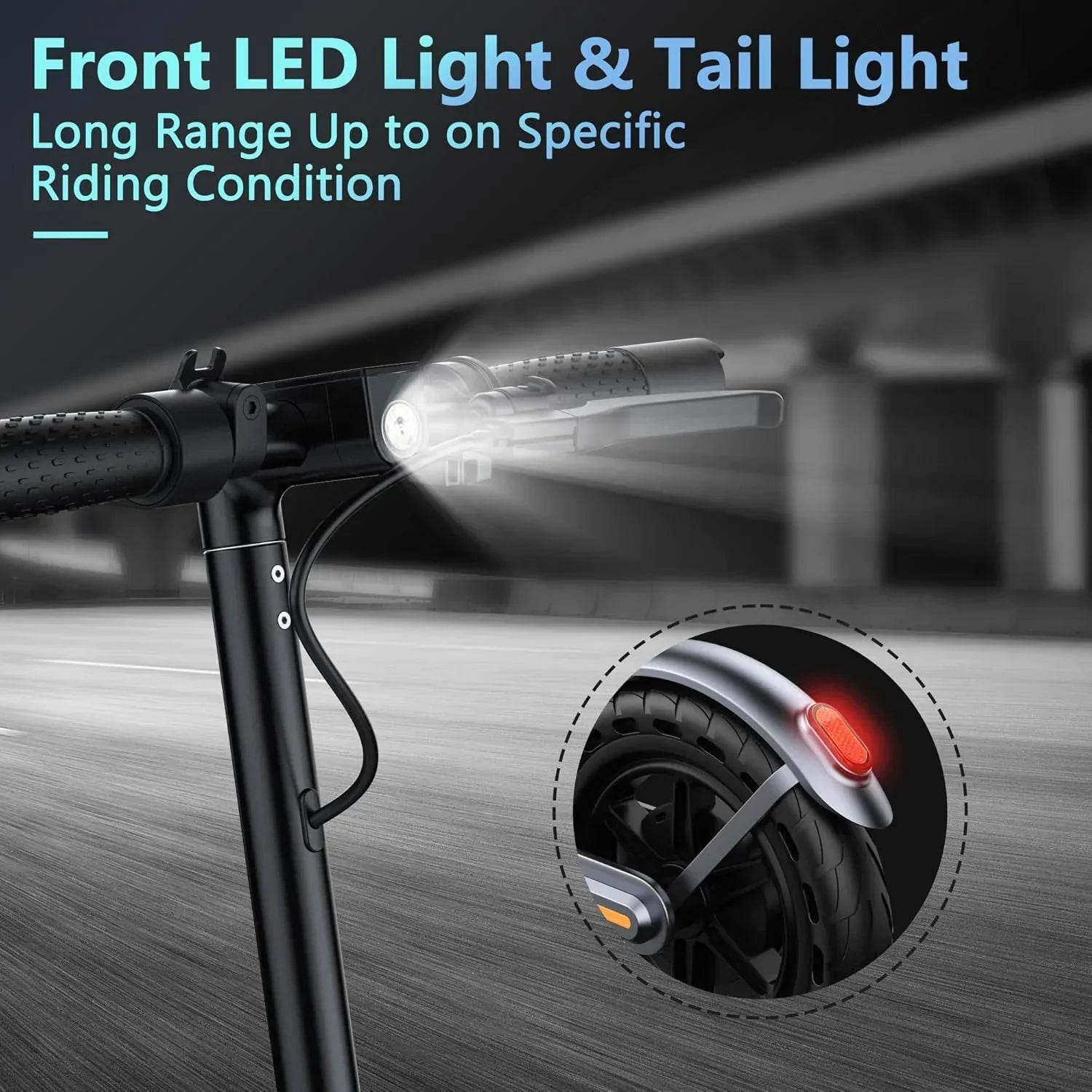 Electric Scooter 350W/500W Powerful Motor 8.5/10 Solid Tires 19/22Mph 28/21/12 Miles Range