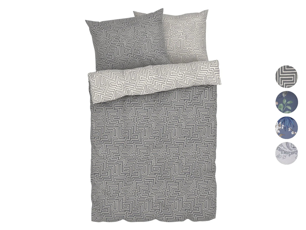 LIVARNO home Parure de lit en satin microfibre, 240 x 220 cm