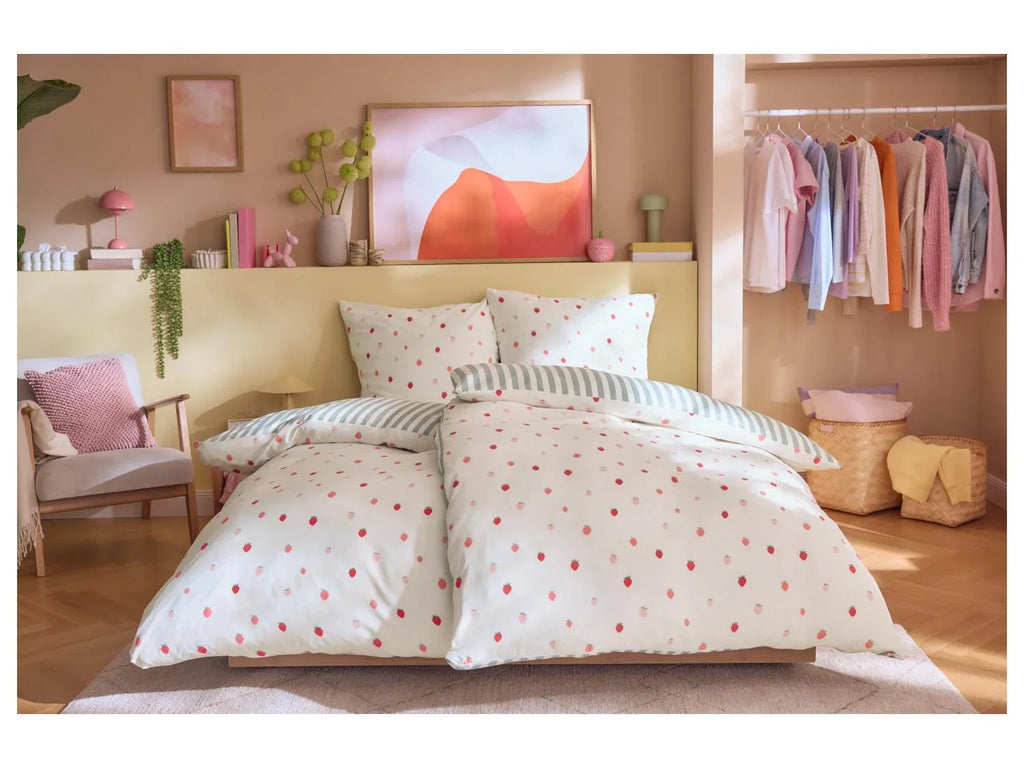 LIVARNO Parure de lit en satin microfibre, 260 x 240 cm