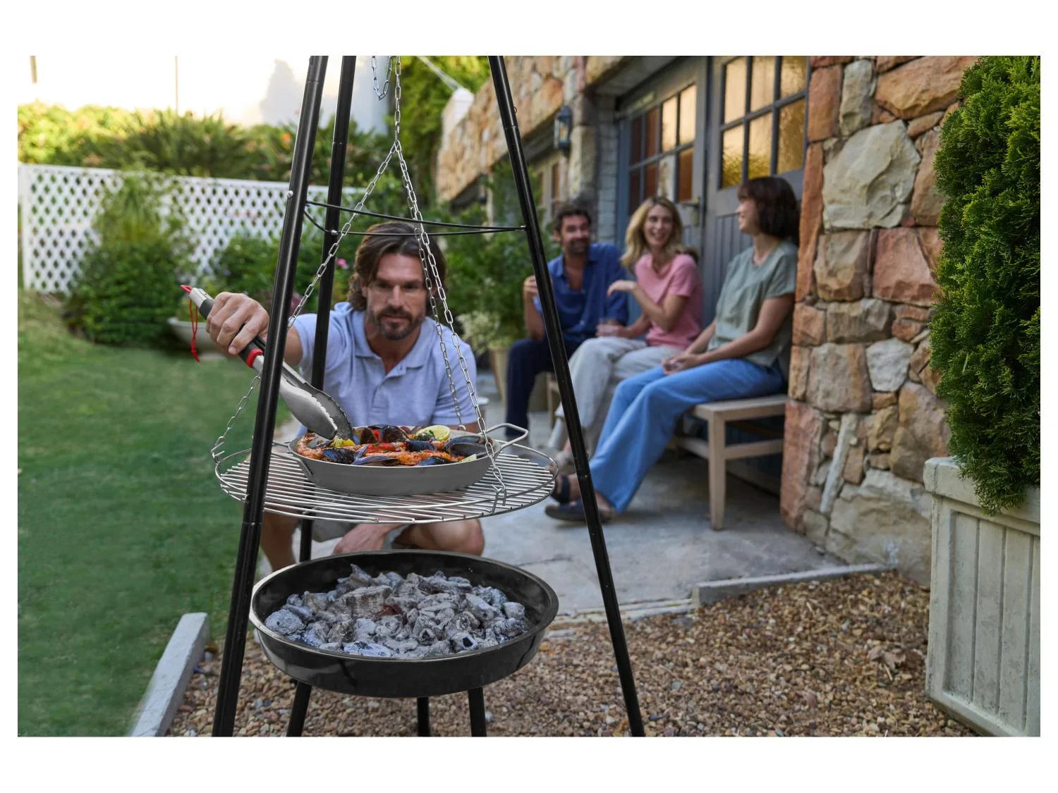 GRILLMEISTER Pole  griller en fer