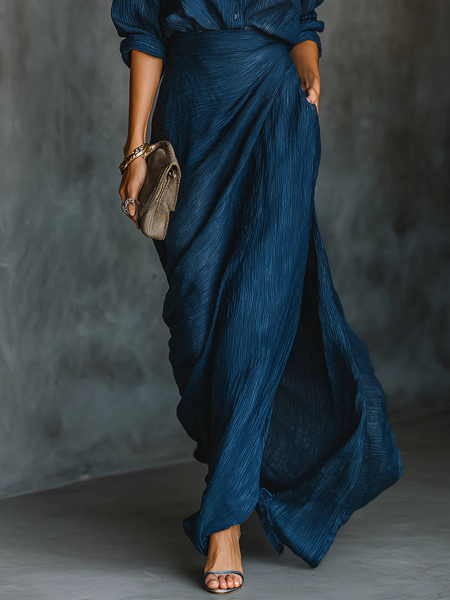 Eleonora | Ensemble Jupe Longue et Chemise Élégante