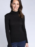 Pull chaussette femme laine et soie  noir