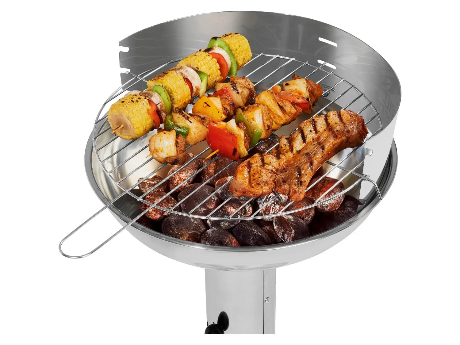 GRILLMEISTER Barbecue  colonne au charbon de bois,  36,5 cm