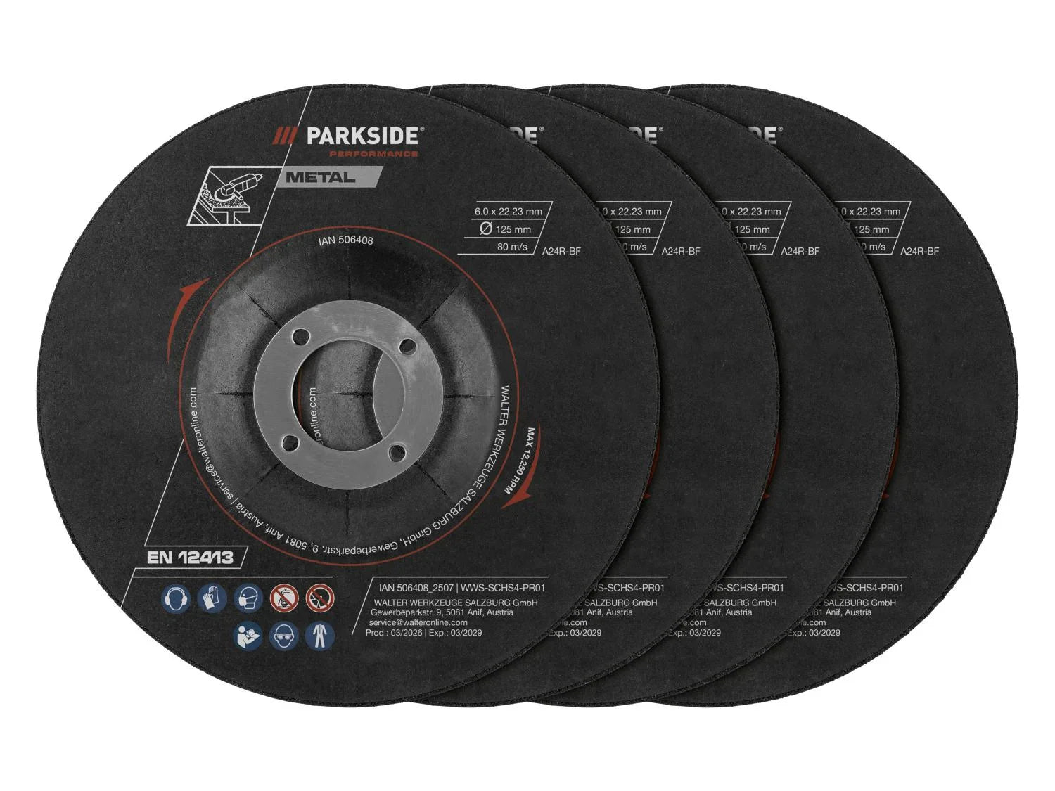 PARKSIDE PERFORMANCE Disque(s)  mtal,  125 mm