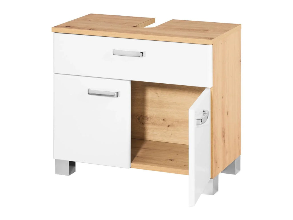 LIVARNO home Meuble sous-vasque Palermo, blanc/imitation chne