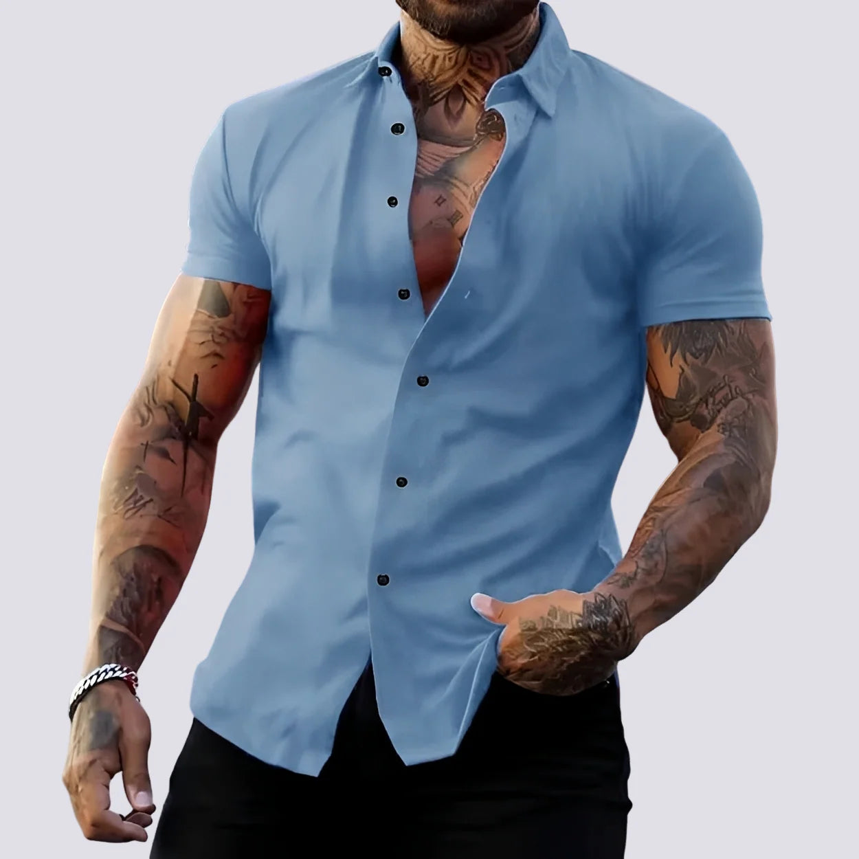 Lukas - Chemise à col extensible