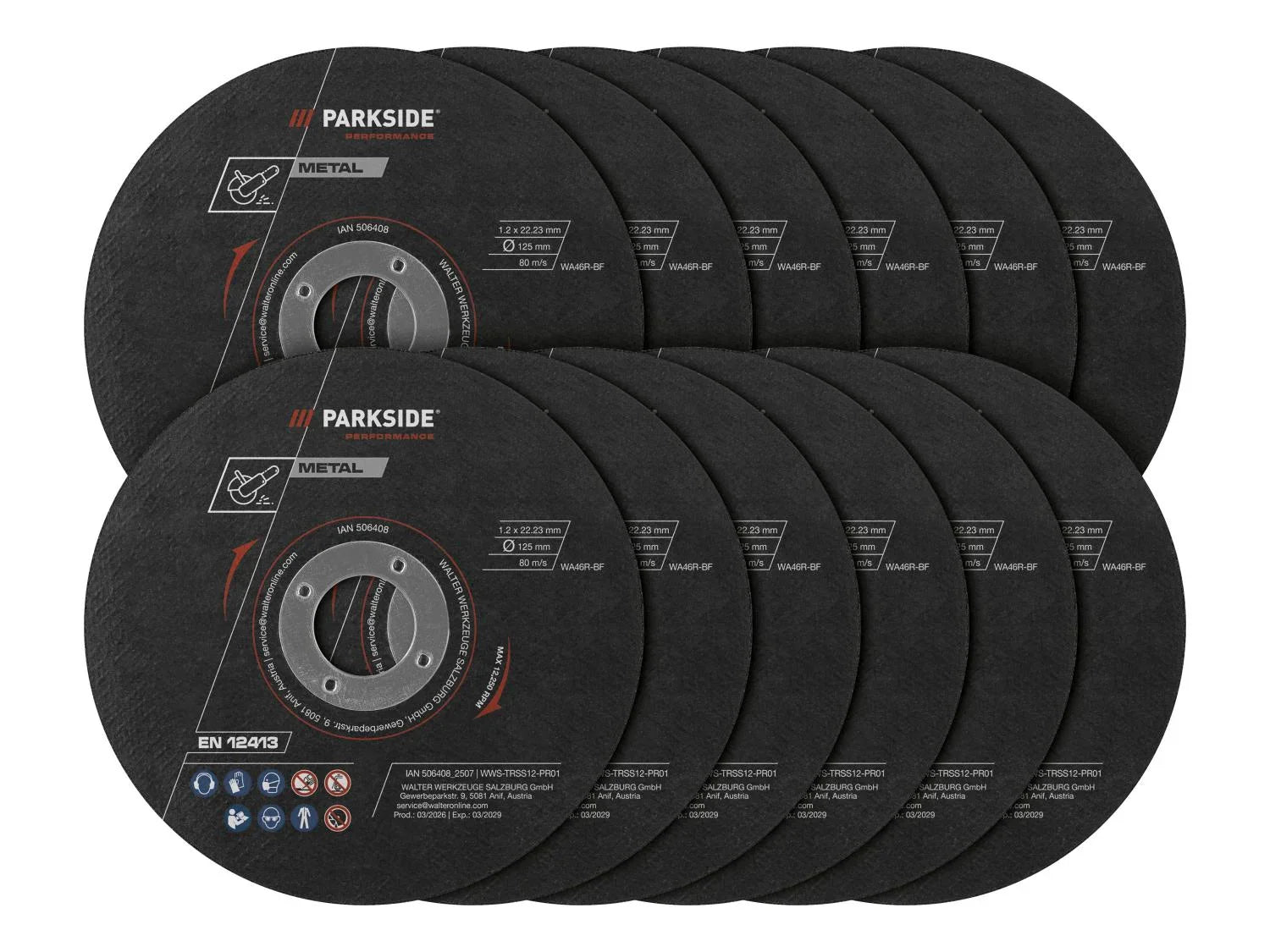 PARKSIDE PERFORMANCE Disque(s)  mtal,  125 mm