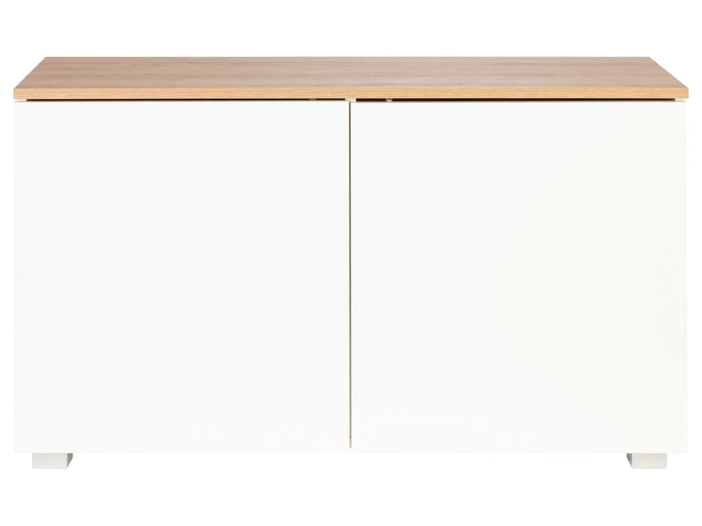 LIVARNO home Buffet 2 portes Madrid, 113 x 67 x 40 cm, imitation chne/blanc