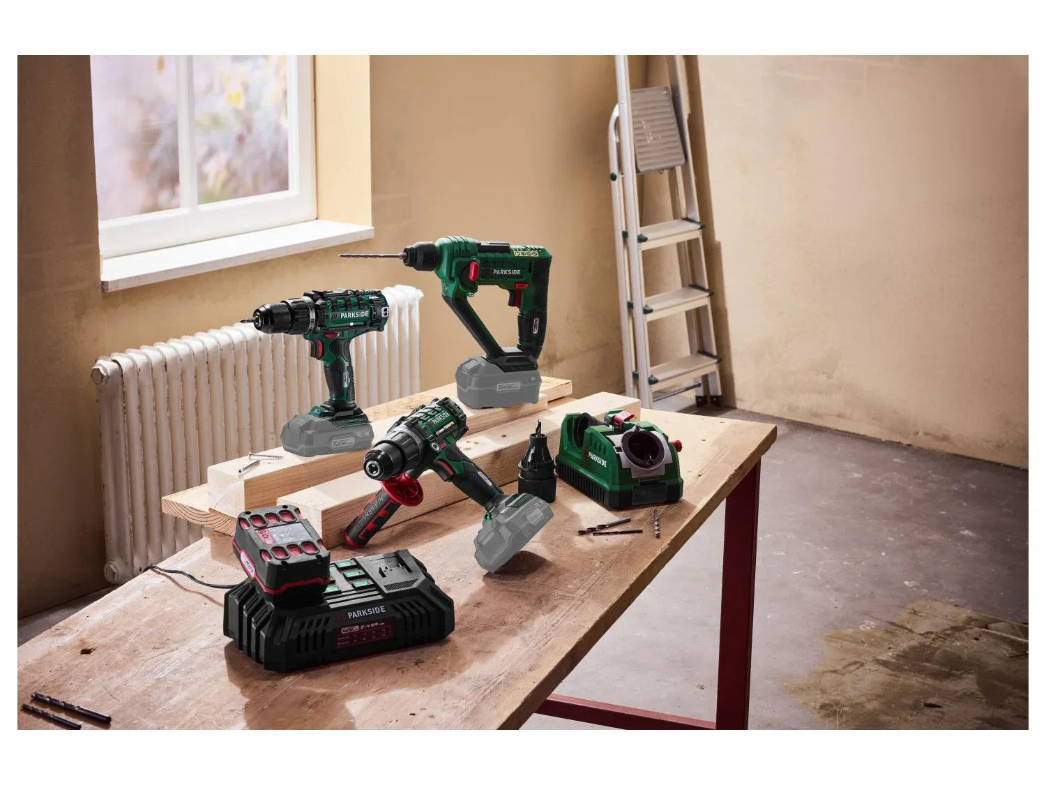 PARKSIDE Marteau perforateur sans fil PABH 20-Li D4, 1 J, 20 V
