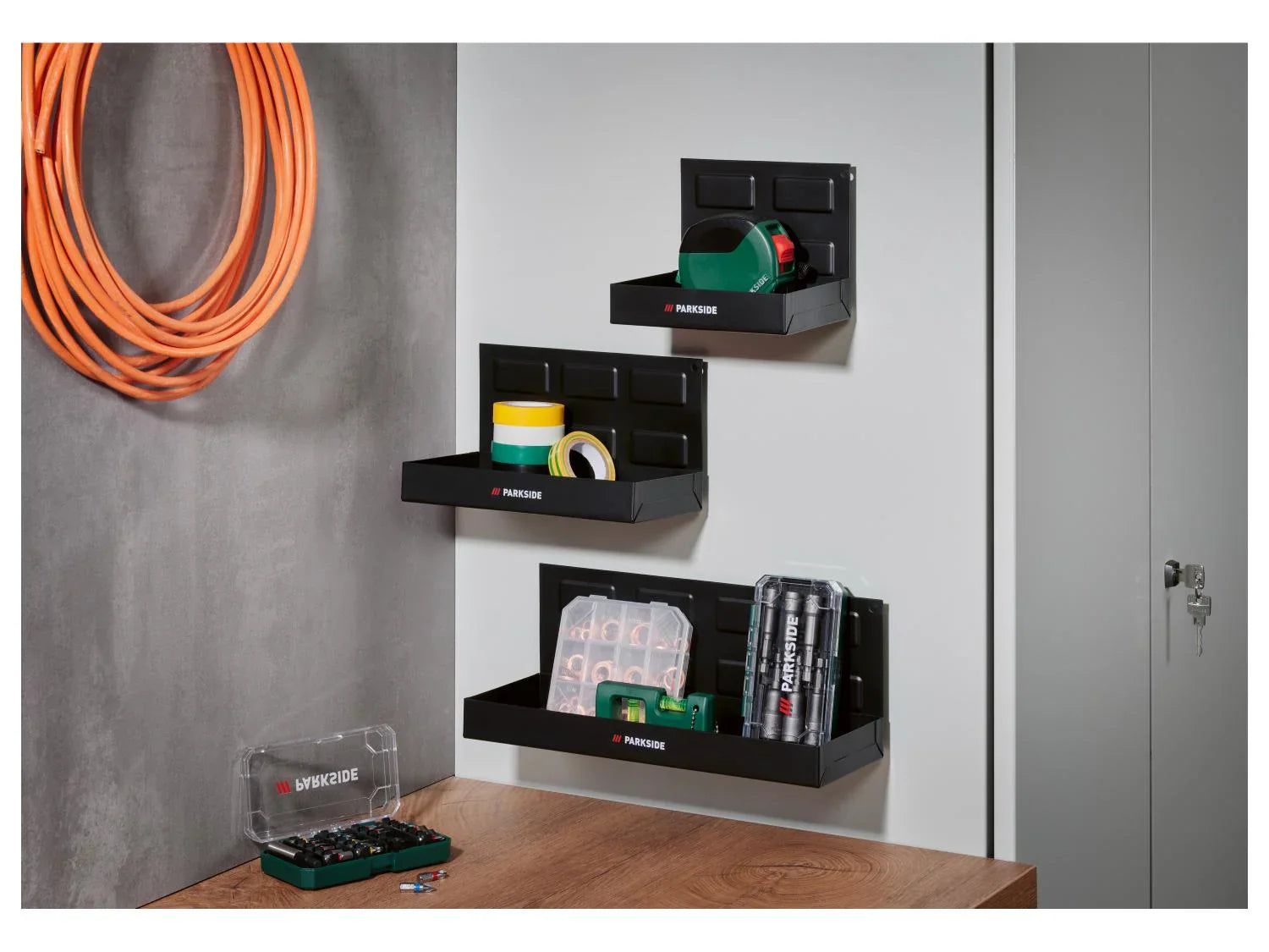 PARKSIDE Set de supports magntiques