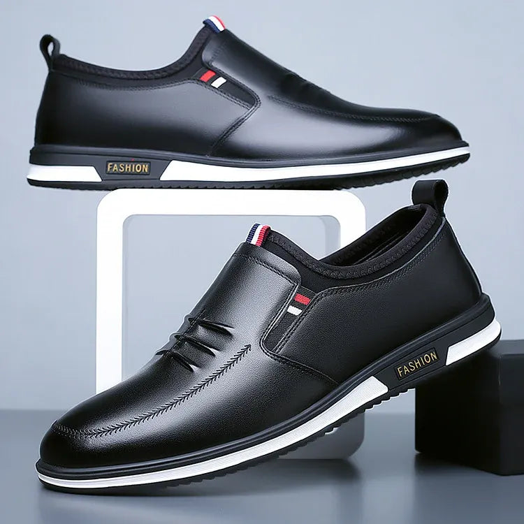 Chaussures décontractées en cuir pour hommes