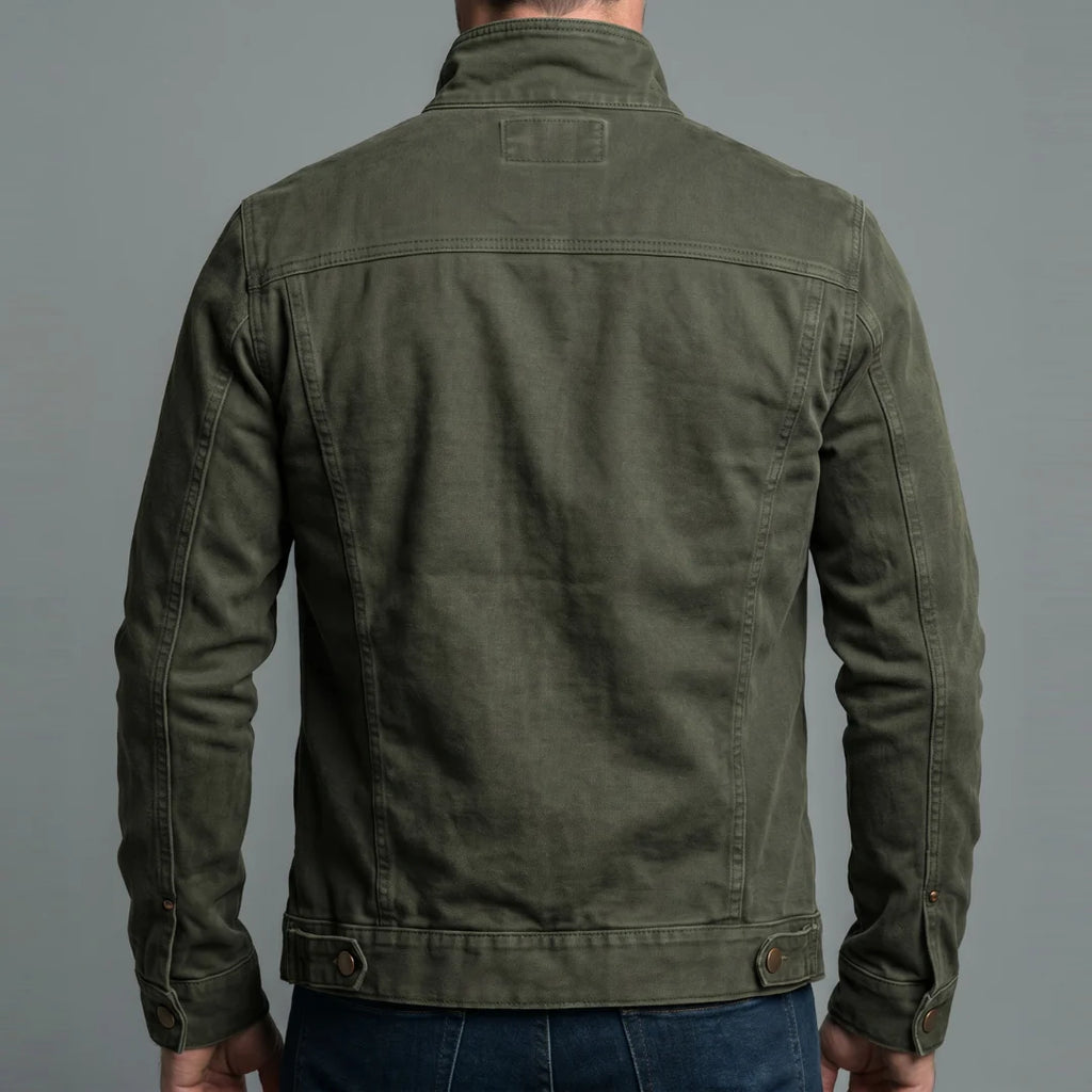LOUIS | Veste en coton vintage à fermeture zippée