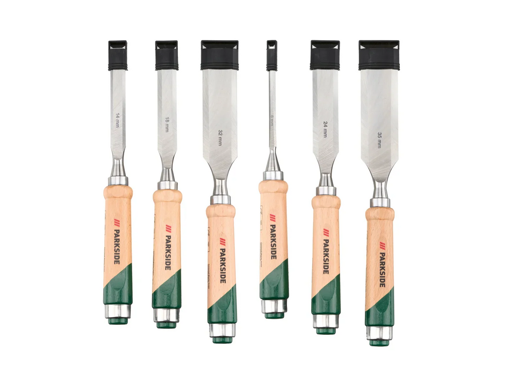 PARKSIDE Set de ciseaux  bois, 6 pices