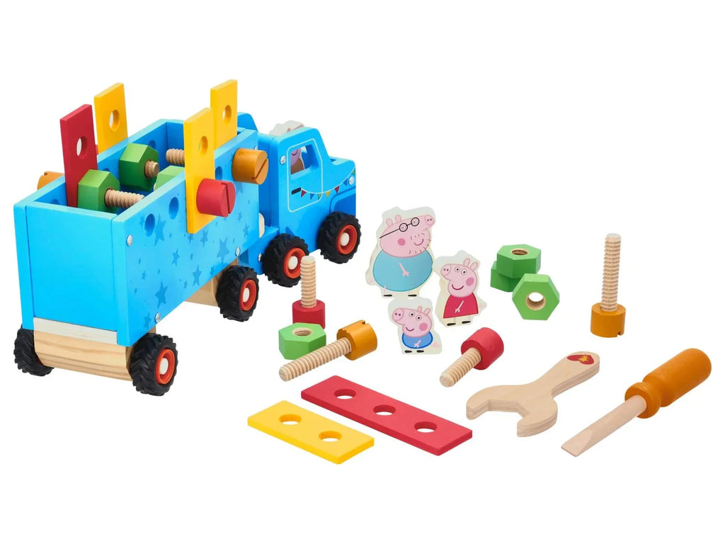 Camion en bois avec remorque