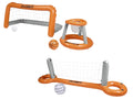 CRIVIT Filet daqua volley gonflable ou set de but et panier gonflables