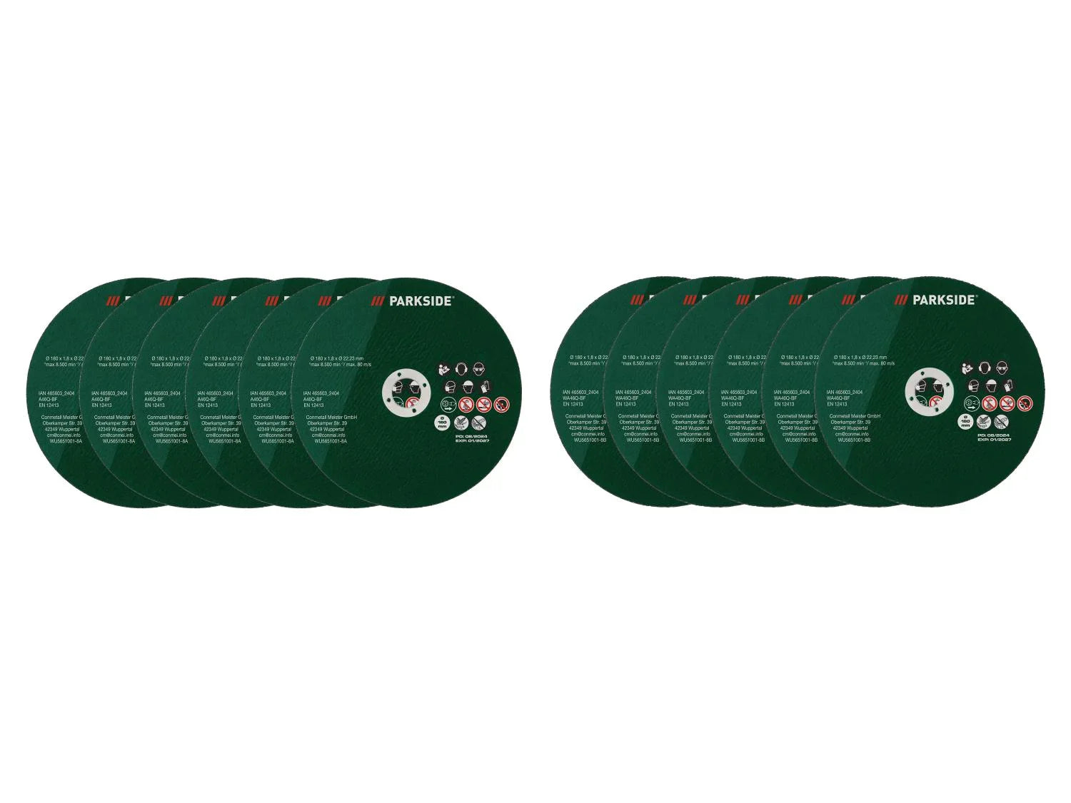 PARKSIDE Disques de coupe pour cisailles mtalliques