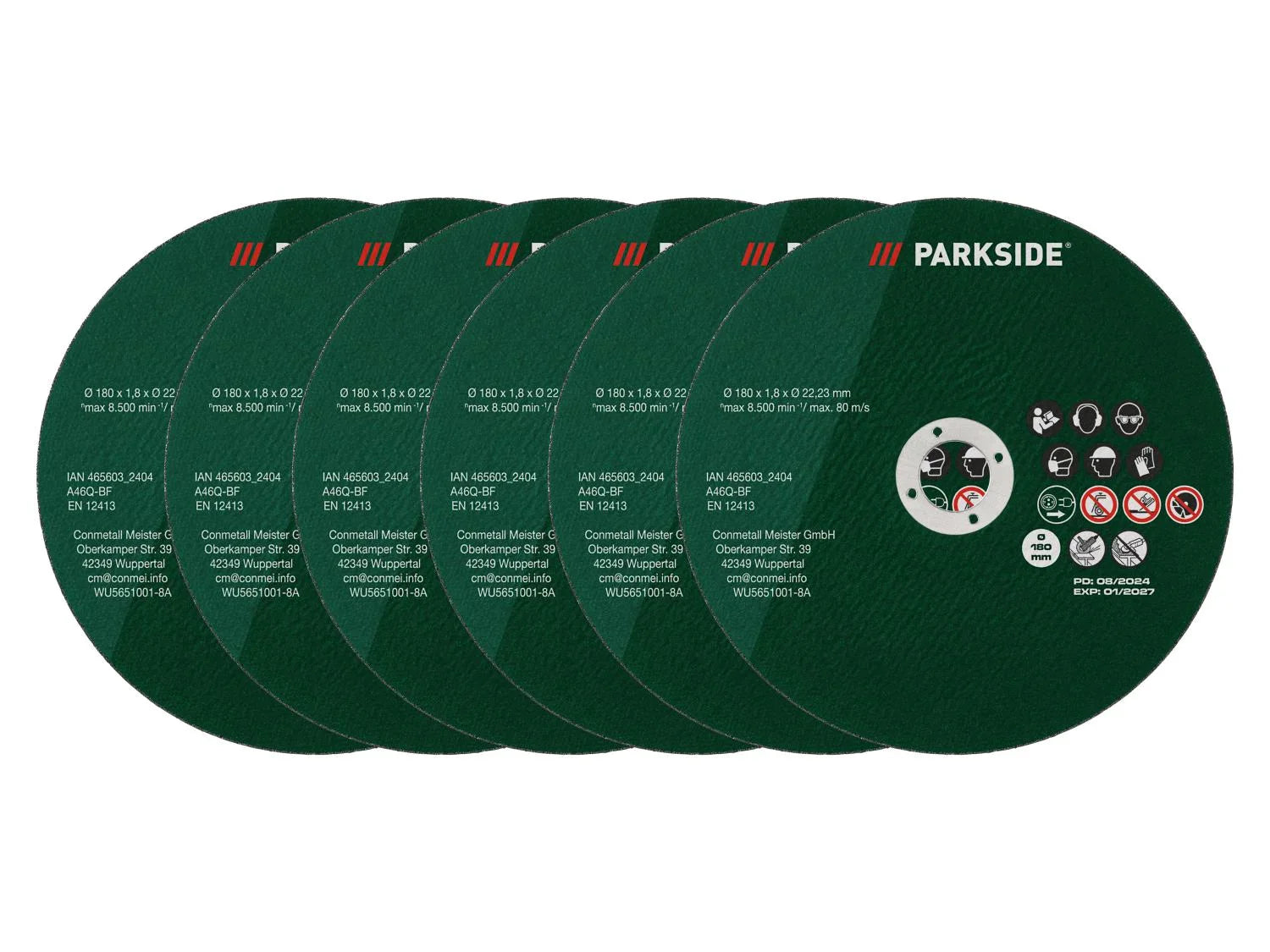 PARKSIDE Disques de coupe pour cisailles mtalliques