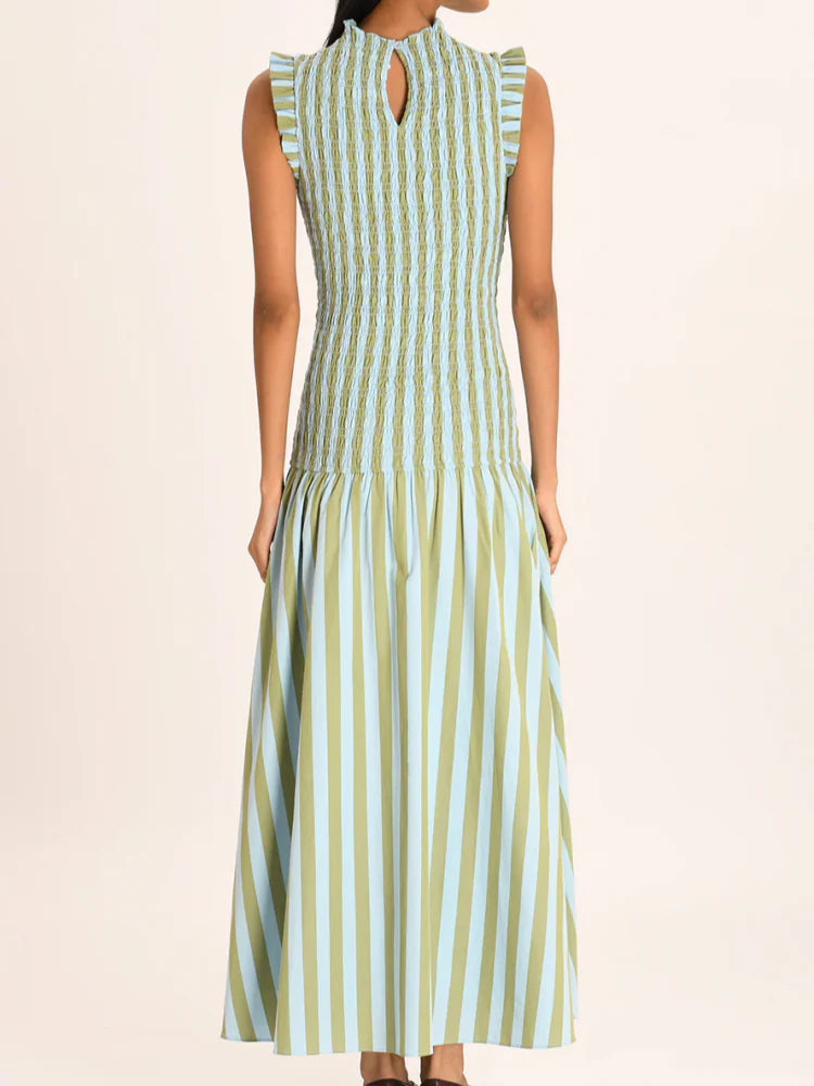 Robe longue élégante sans manches pour femmes