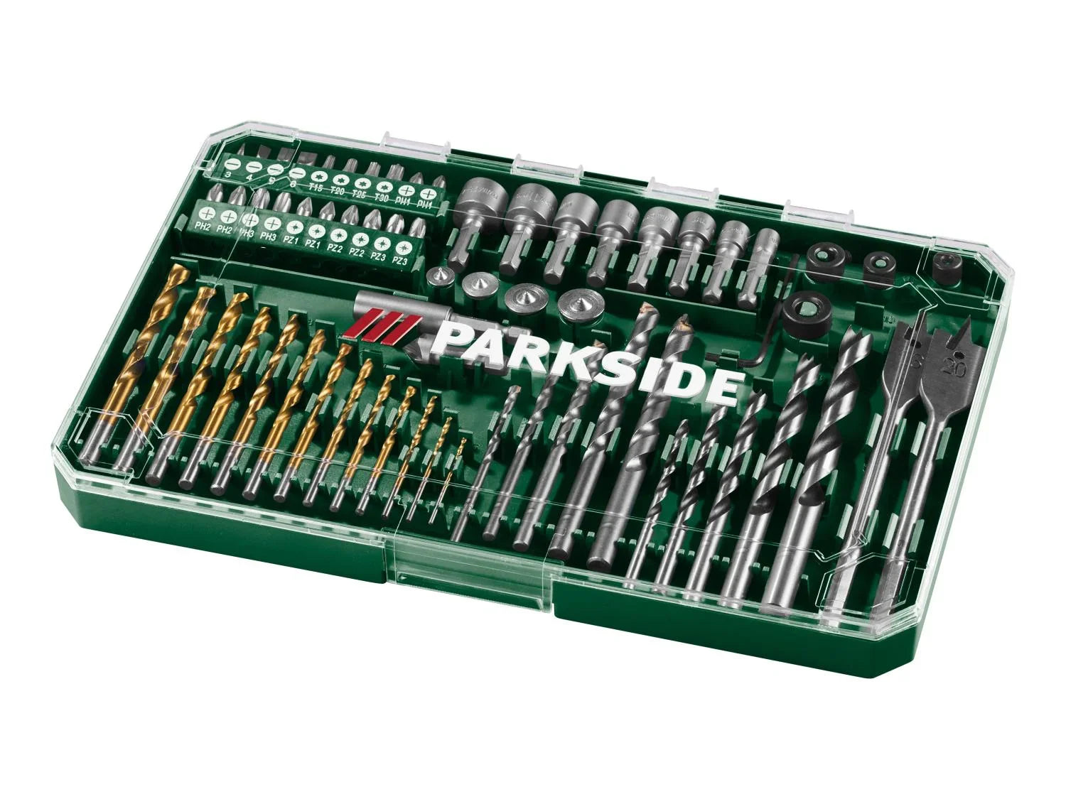 PARKSIDE Set de forets et embouts, 64 pices