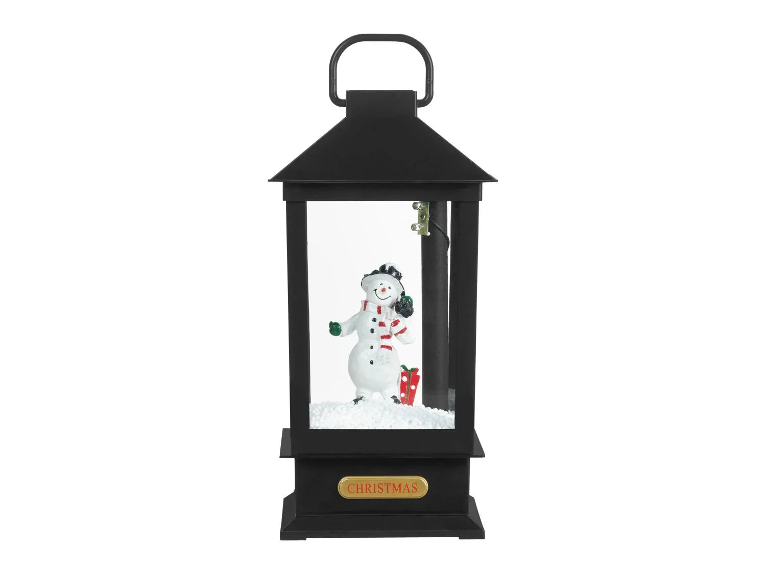 LIVARNO home Lanterne LED avec effet tempte de neige et musique