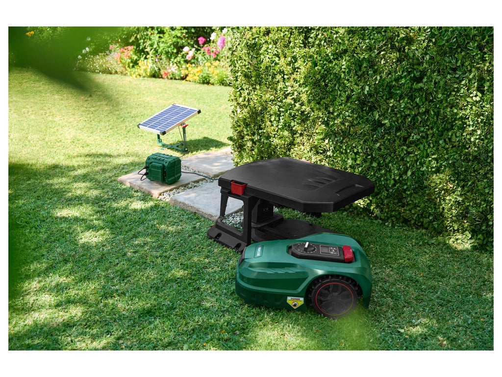 PARKSIDE Station de recharge solaire sans fil pour tondeuse robot PASLM 25 A1, 20 V