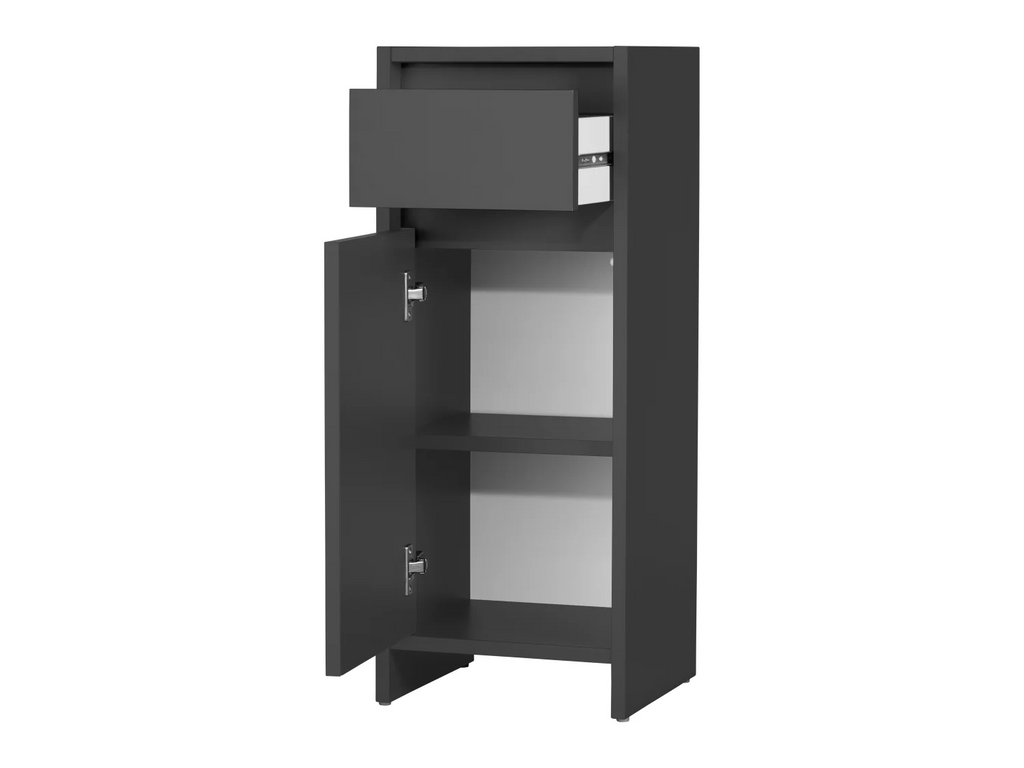 LIVARNO home Armoire latrale de salle de bains Oslo, 32 x 80 x 28 cm, noire