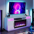 70 Fireplace TV Stand for TVs Up to 75 Storage Cabinet Media Console Table for Living Room