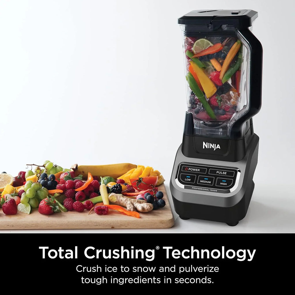 Ninja BL660 Professional Compact Smoothie and Food Processor Blender 1100W 3 Functions