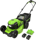 Greenworks 48V (24V x 2) 21 Brushless Self-Propelled Mower+12 String Trimmer+320CFM Blower