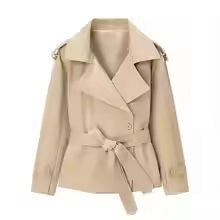 Blazer court ceinturé pour femme
