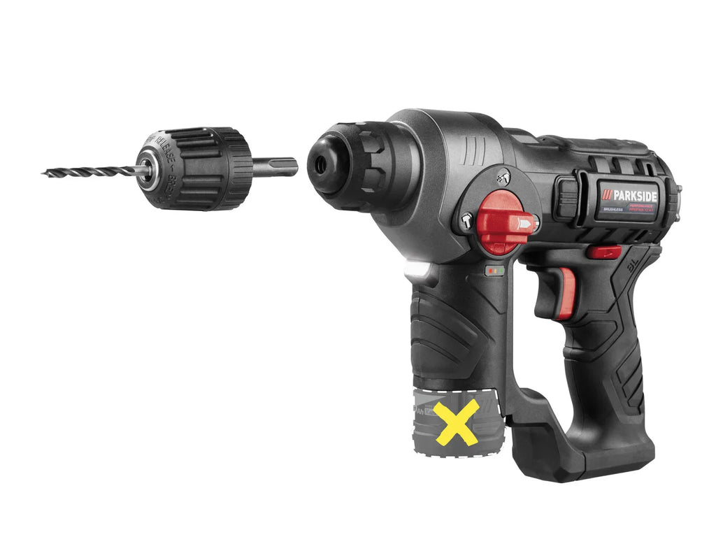 PARKSIDE PERFORMANCE Marteau perforateur sans fil PBHAP 12 A, 12 V